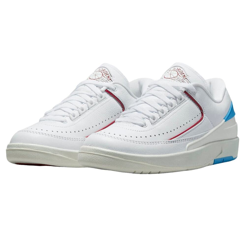 Nike Air Jordan 2 Low "UNC to Chicago" Red Blue Athletic Shoe Women's Size 7